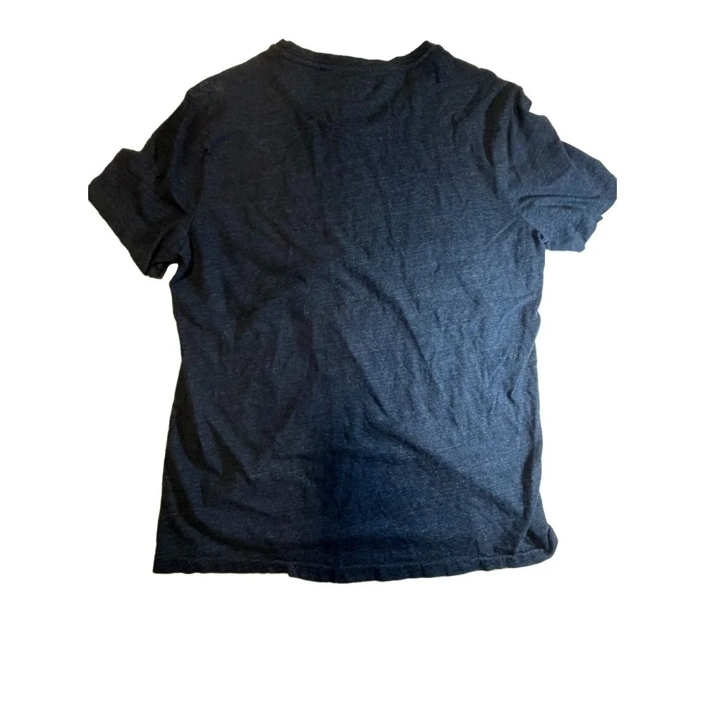 Polo Ralph Lauren T Shirt Mens L Navy Heather Custom Fit Pony Logo Cotton